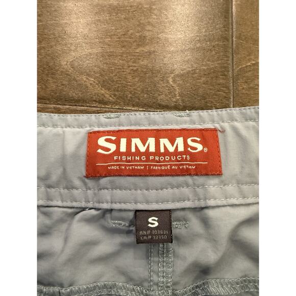 Simms Fishing Products Mens Blue Gray Nylon Ankle Snaps Pants Size S SMALL - Picture 6 of 10